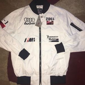Audi,,, BMW auto car logos windbreaker jacket